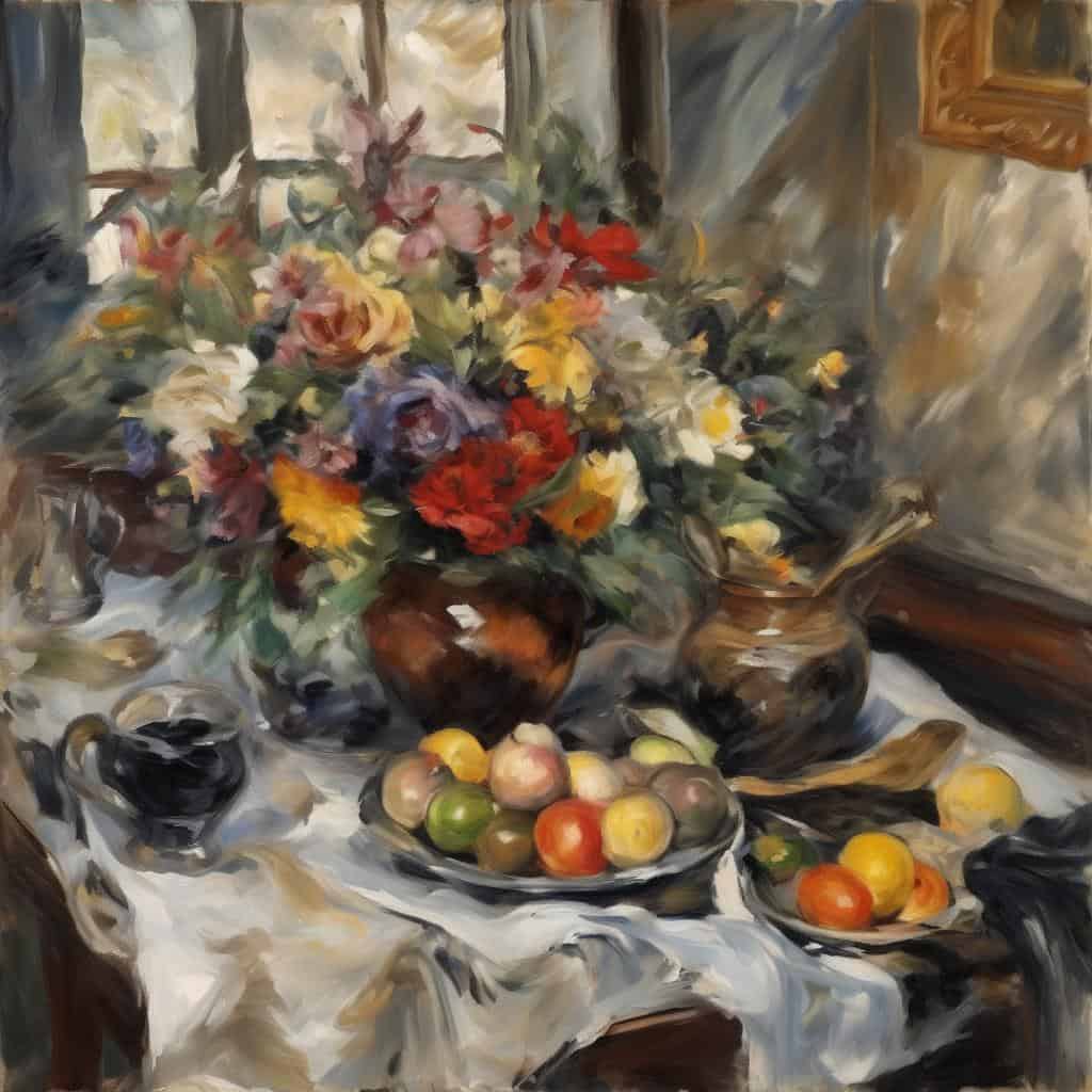 λουλουδια σε βάζο, ζωγραφιά σε καμβά, έργο εμπνευσμένο από δημιουργούς και έργα που άφησαν ανεξίτηλο αποτύπωμα.